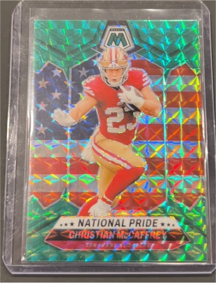 2024 Panini Mosaic #256 Christian McCaffrey National Pride — front