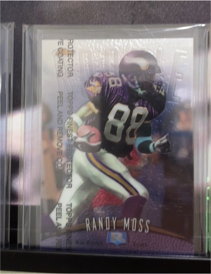 1998 Topps Finest #135 Randy Moss Rookie Card — front