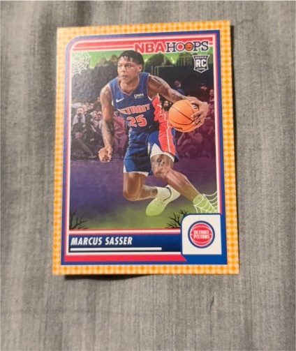 2023-24 Panini NBA Haunted Hoops Orange #45 Marcus Sasser — front