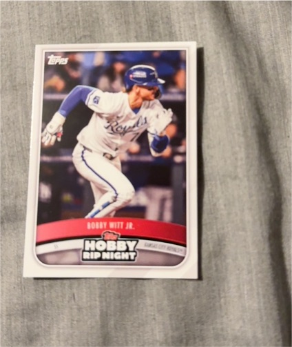 2025 Topps Hobby Rip Night #10 Bobby Witt Jr. — front