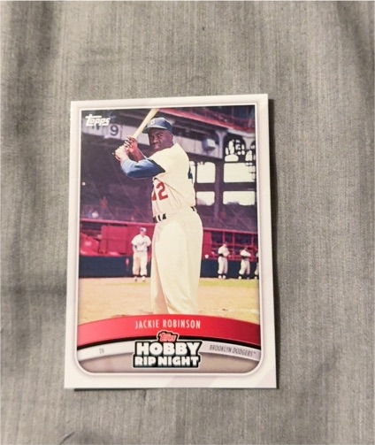 2025 Topps Hobby Rip Night #8 Jackie Robinson — front