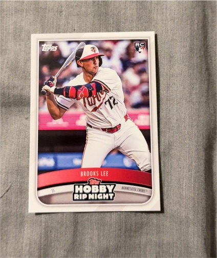 2025 Topps Hobby Rip Night #14 Brooks Lee — front