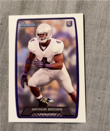 2013 Bowman #136 Arthur Brown — front