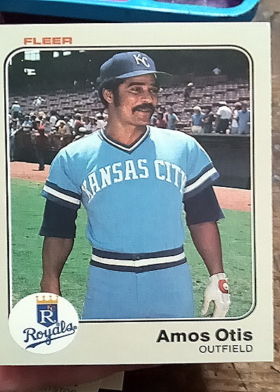 1983 Fleer #120 Amos Otis — front