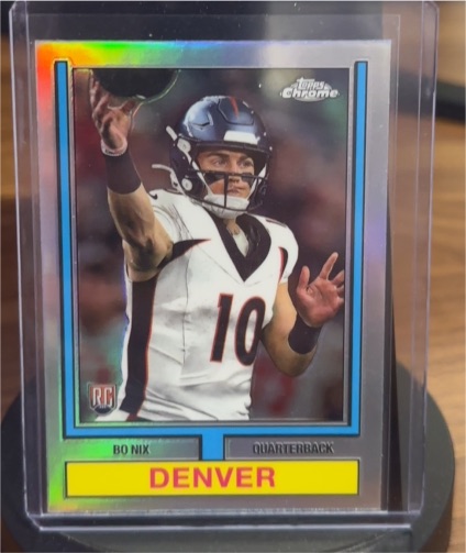 2024 Topps Chrome 1974 Topps #74TF-4 Bo Nix — front