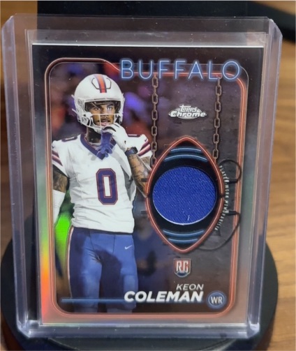 2024 Topps Chrome Rookie Relics #CRR-KC Keon Coleman — front