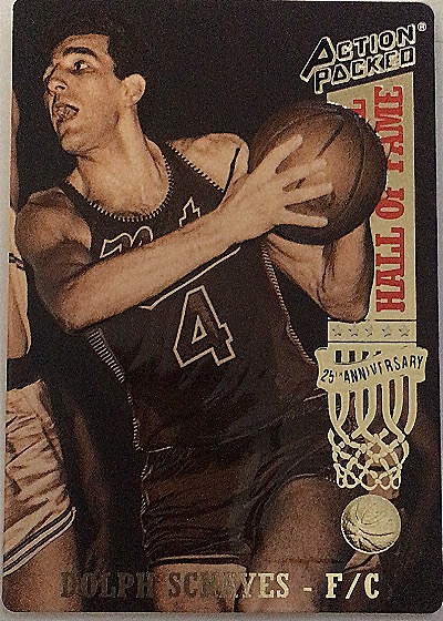 1993 Action Packed Hall of Fame #32 Dolph Schayes — front
