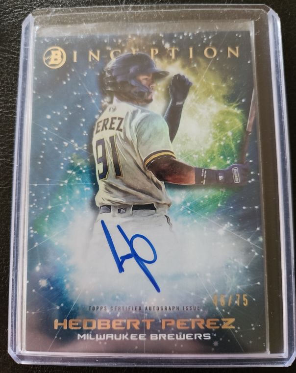 2022 Bowman Inception #PPA-HP Hedbert Perez — front