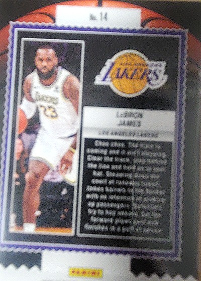 1992 Upper Deck #14 LeBron James — back