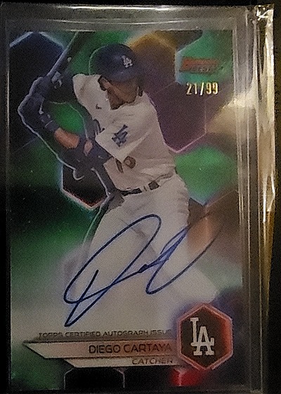 2023 Bowman's Best #21 Diego Cartaya — front