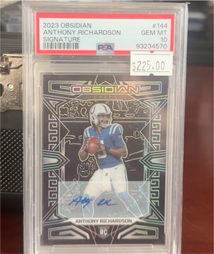 2023 Panini Obsidian #144 Anthony Richardson — front