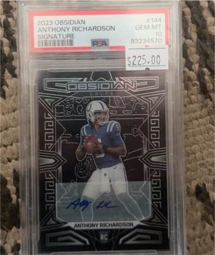 2023 Panini Obsidian #144 Anthony Richardson — front
