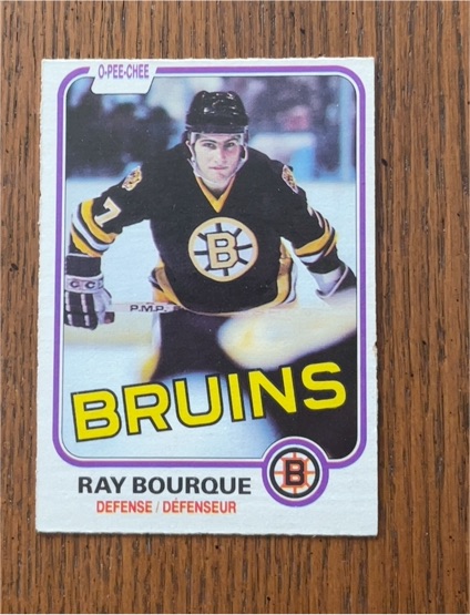 1981-82 O-Pee-Chee #1 Ray Bourque — front