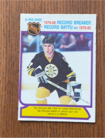 1980-81 O-Pee-Chee #2 Ray Bourque Record Breaker — front