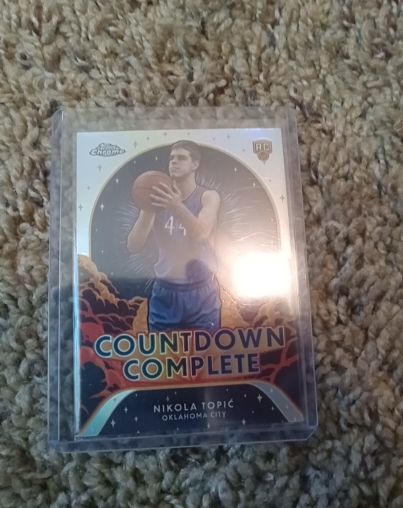 2024-25 Topps Chrome #CC-19 Nikola Topic Countdown Complete — front