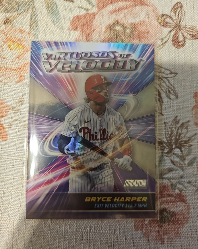 2024 Topps Stadium Club #VV-13 Bryce Harper Virtuosos of Velocity — front