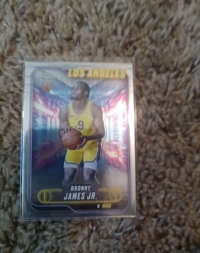 2024-25 Topps Chrome #149 Bronny James Jr. — front