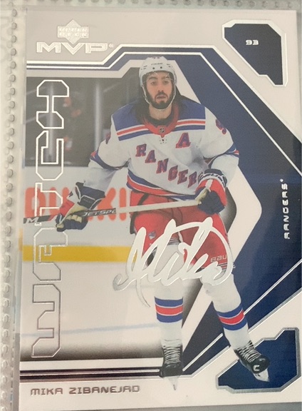 2021-22 Upper Deck MVP 20th Anniversary #45 Mika Zibanejad — front