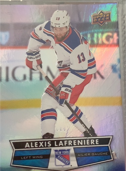 2021-22 Upper Deck Tim Hortons #108 Alexis Lafreniere — front