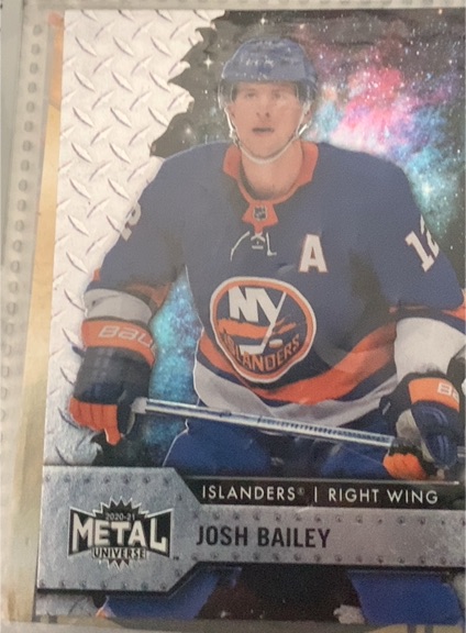2020-21 Skybox Metal Universe #80 Josh Bailey — front