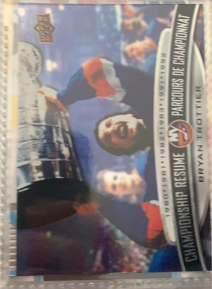 2023 Upper Deck Tim Hortons Legends #CR-10 Bryan Trottier Championship Resume — front