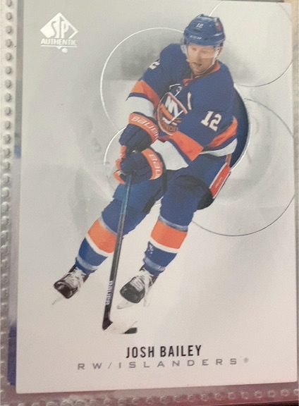 2020-21 Upper Deck SP Authentic #39 Josh Bailey — front