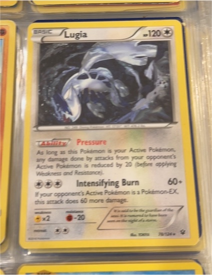 2016 Pokémon XY Fates Collide #78 Lugia — front