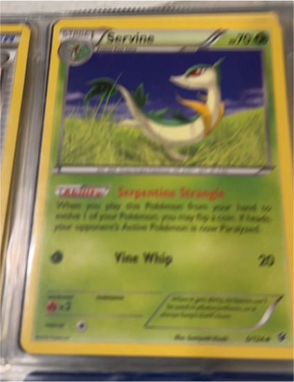 2016 Pokémon TCG XY Fates Collide #6 Servine — front
