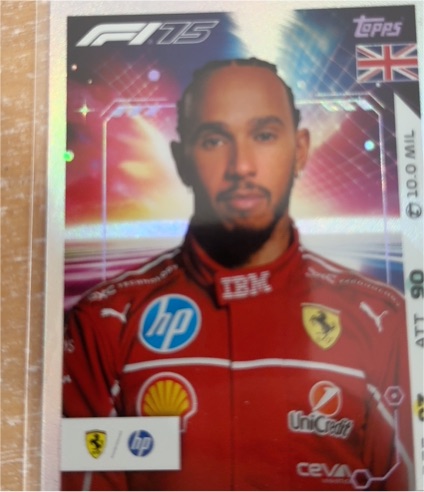 2025 Topps Turbo Attax F1 #F15 Lewis Hamilton — front