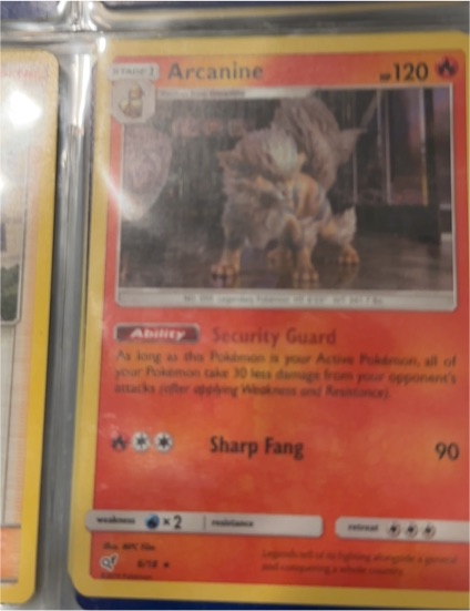 2019 Pokémon Detective Pikachu #6 Arcanine — front