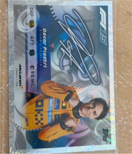 2023 Topps F1 #47 Oscar Piastri — front