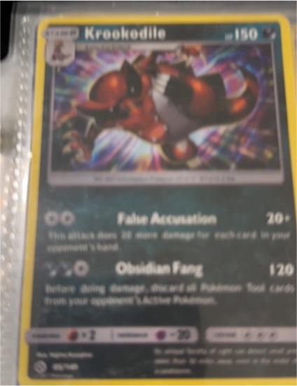 2017 Pokémon Sun & Moon #85 Krookodile — front