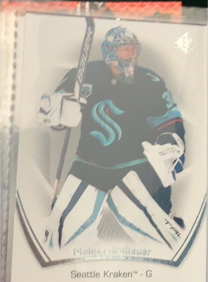 2021-22 SP Authentic #93 Philipp Grubauer — front