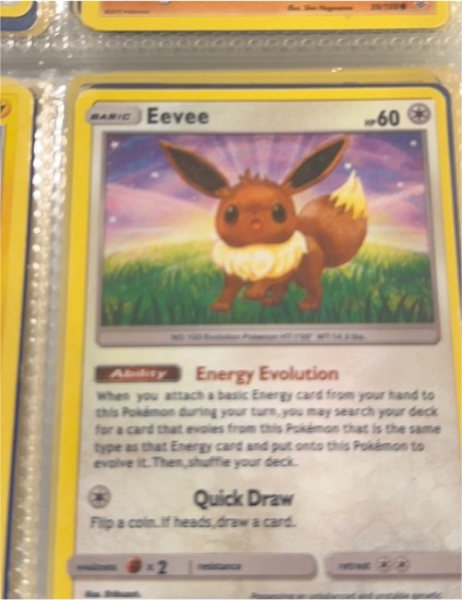 2017 Pokémon TCG Sun & Moon #101 Eevee — front