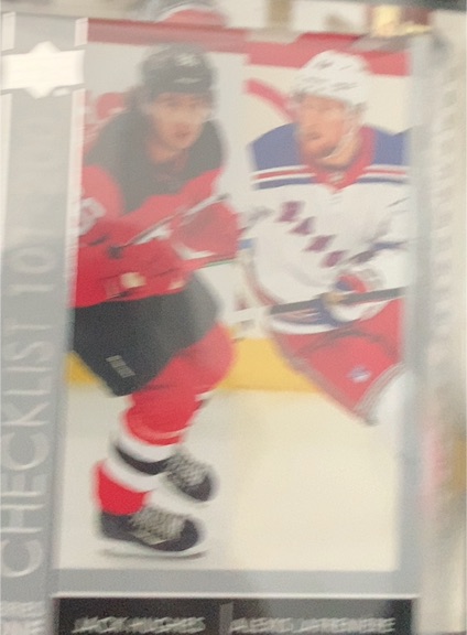 2021-22 Upper Deck Series 1 #200 Jack Hughes / Alexis Lafreniere — front