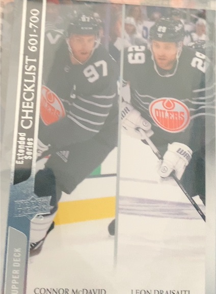 2020-21 Upper Deck Extended Series #700 Connor McDavid / Leon Draisaitl — front