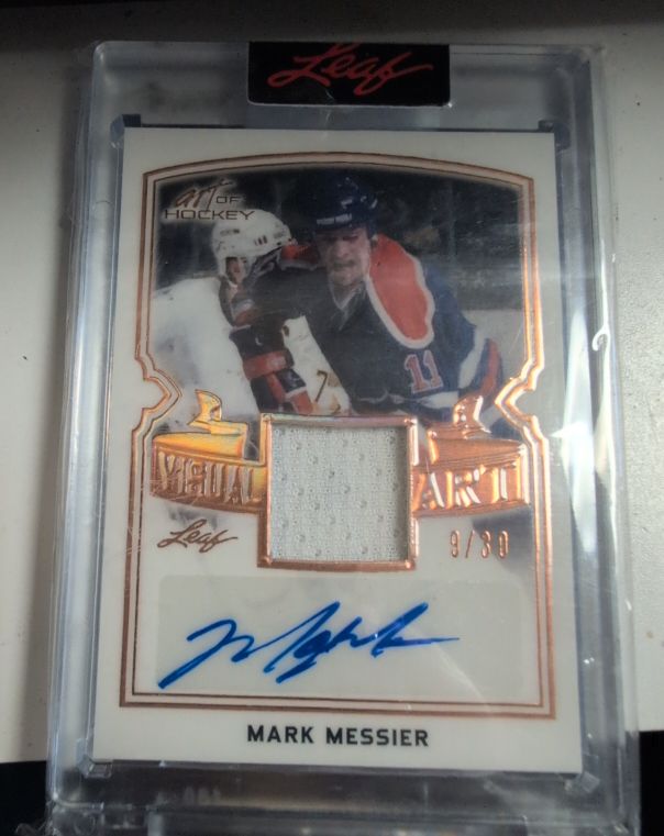 2022 Leaf Art of Hockey Visual Art #VA-MM1 Mark Messier — front