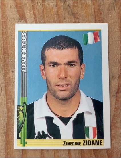 Panini Eurofootball 1998/99 #54 Zinedine Zidane — front