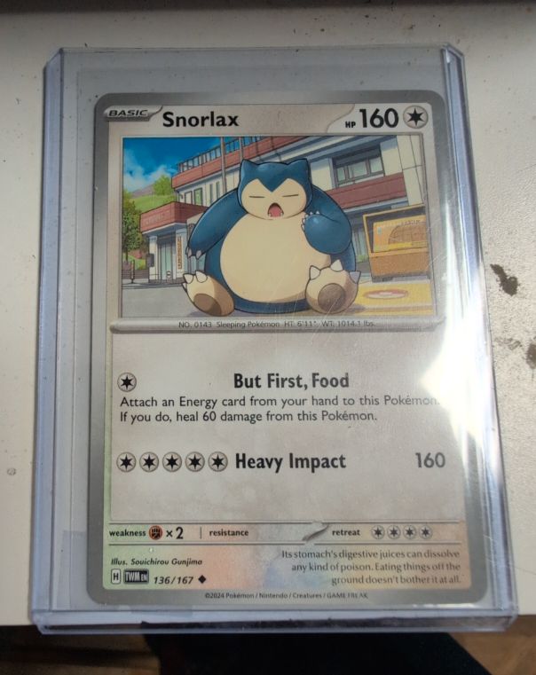 2024 Pokémon Scarlet & Violet Twilight Masquerade #136 Snorlax — front