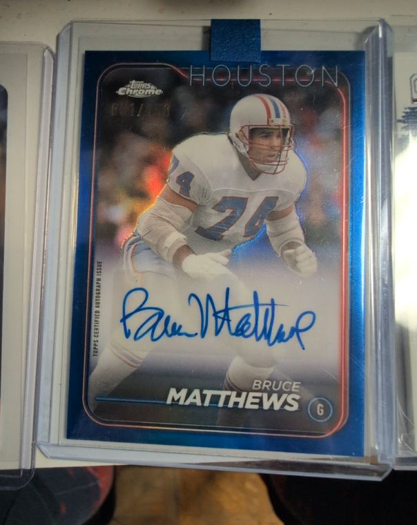 2024 Topps Chrome #BA-BMA Bruce Matthews — front