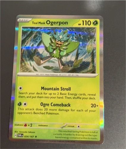 2024 Pokémon TWM #024 Ogerpon — front