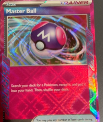 2024 Pokémon TCG Temporal Forces #153 Master Ball — front