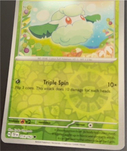 2024 Pokémon Scarlet & Violet: Temporal Forces #014 Cottonee — front