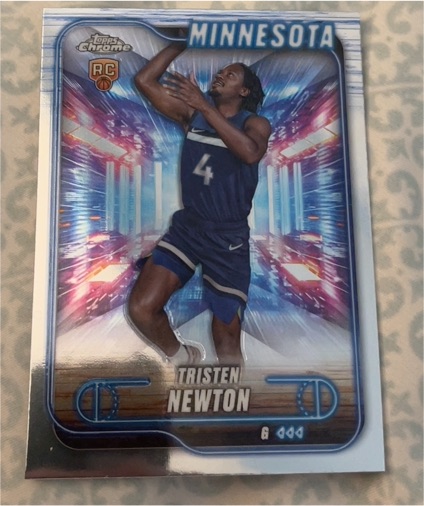 2024-25 Topps Chrome #108 Tristen Newton — front
