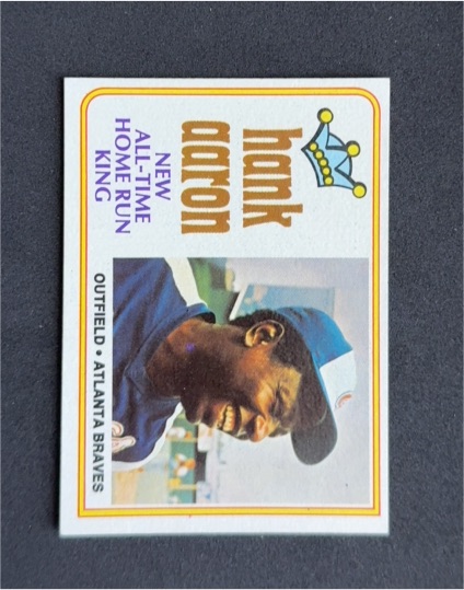 1974 Topps #1 Hank Aaron — front