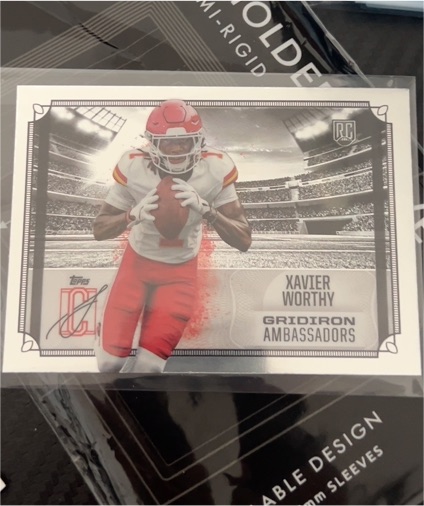 2024 Topps Signature Class #GA-7 Xavier Worthy Gridiron Ambassadors — front