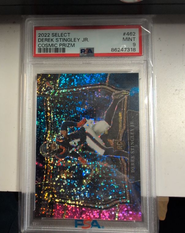 2022 Panini Select #462 Derek Stingley Jr. Cosmic Prizm — front