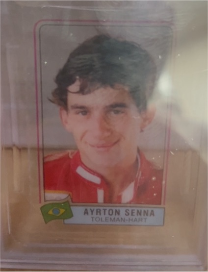 1984 Panini F1 Grand Prix Scratch N' Play # Ayrton Senna — front