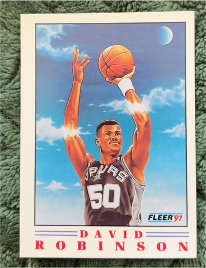 1991-92 Fleer Pro-Visions #1 David Robinson — front