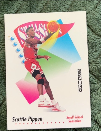 1991 Skybox #606 Scottie Pippen Small School Sensation — front